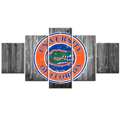 Football Team - 5 Pieces Wall Art - FT5009 - University Of Florida Gators Football - Football Team Poster - Football Team Canvas