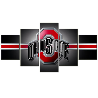 Football Team - 5 Pieces Wall Art - FT5015 - Ohio State Buckeyes Football - Football Team Poster - Football Team Canvas