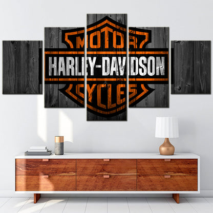 Harley Davidson - 5 Pieces Wall Art - HD5002 - Harley Davidson - Motor Cycles - Harley Davidson Poster - Harley Davidson Canvas