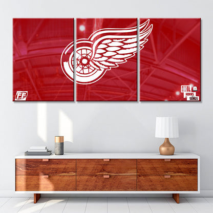 Hockey Wall Art - HK5007 - Detroit Red Wings - Ice Hockey Team - Hockey Poster - Hockey Canvas