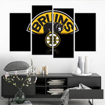 Hockey Wall Art - HK5006 - Boston Bruins - Ice Hockey Team - Hockey Poster - Hockey Canvas