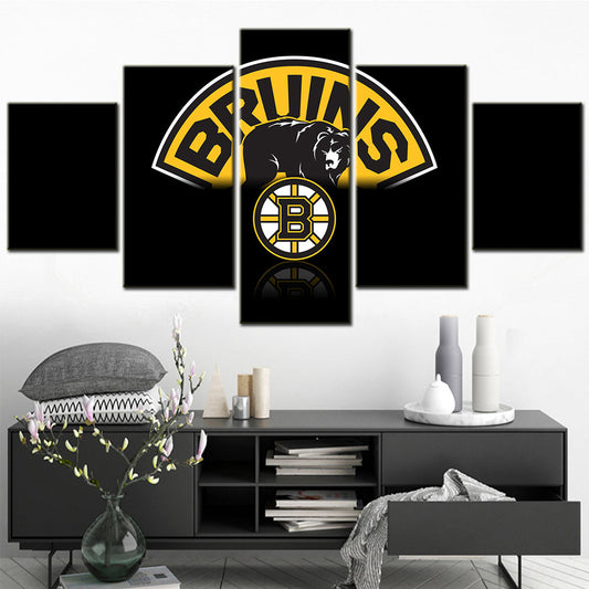Hockey Wall Art - HK5006 - Boston Bruins - Ice Hockey Team - Hockey Poster - Hockey Canvas