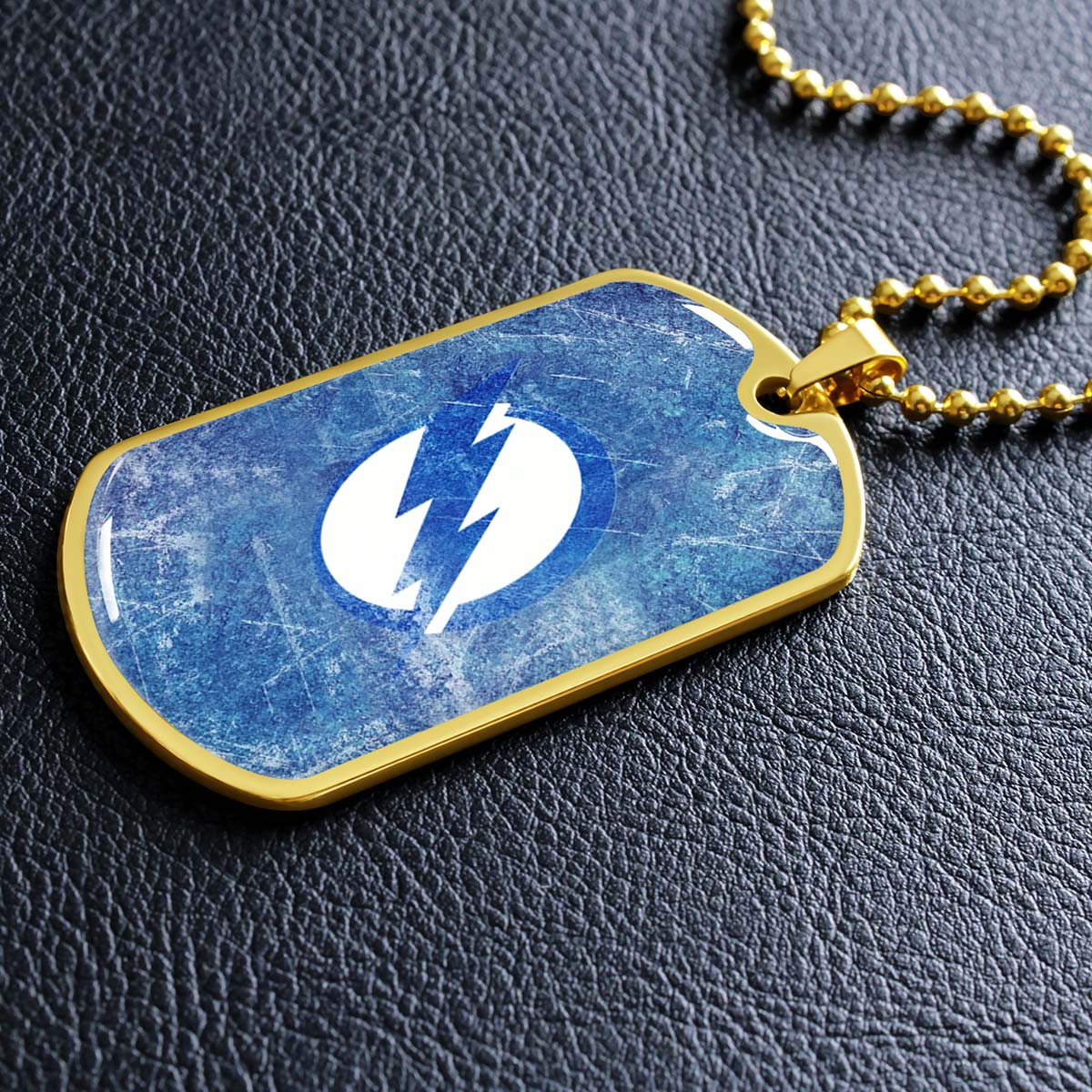 Ice Hockey - HKD003 - Tampa Bay Lightning - Ice Hockey Dog Tag - Military Ball Chain - Luxury Dog Tag