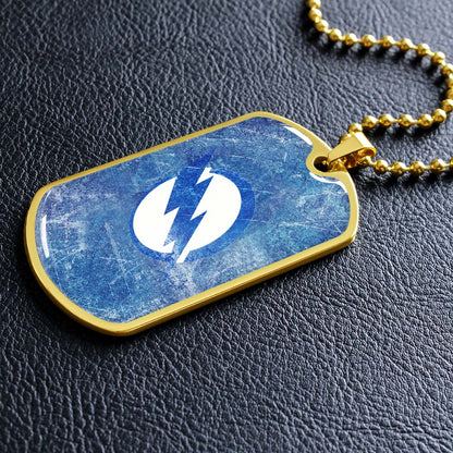 Ice Hockey - HKD003 - Tampa Bay Lightning - Ice Hockey Dog Tag - Military Ball Chain - Luxury Dog Tag