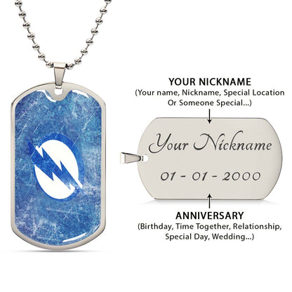 Ice Hockey - HKD003 - Tampa Bay Lightning - Ice Hockey Dog Tag - Military Ball Chain - Luxury Dog Tag