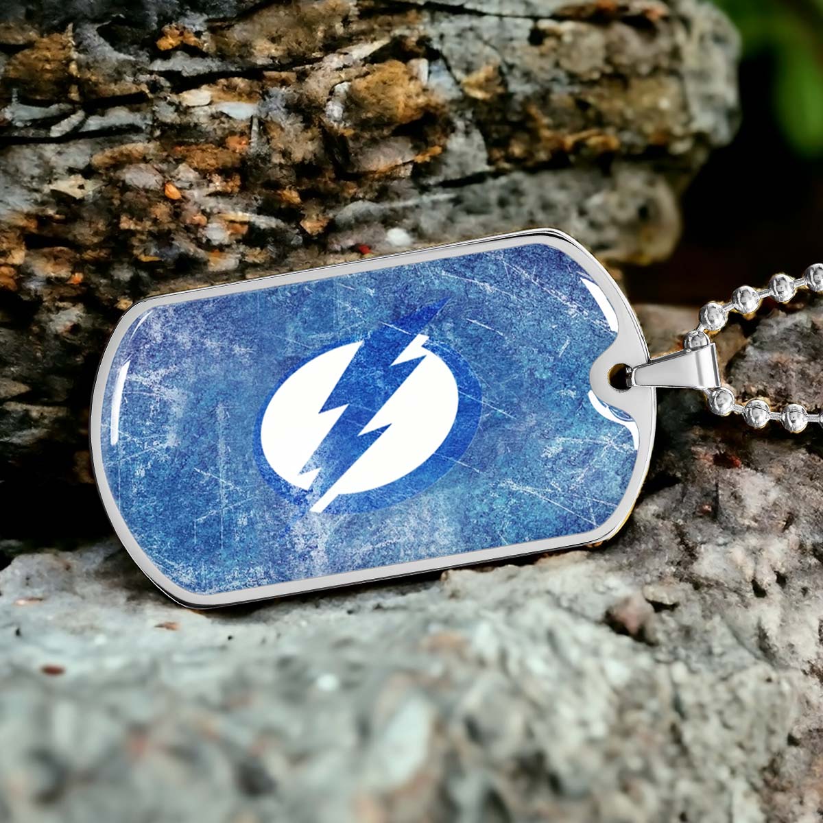Ice Hockey - HKD003 - Tampa Bay Lightning - Ice Hockey Dog Tag - Military Ball Chain - Luxury Dog Tag