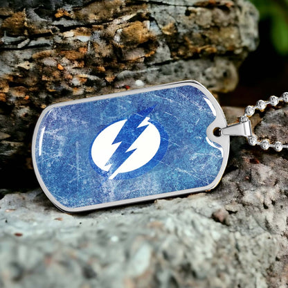 Ice Hockey - HKD003 - Tampa Bay Lightning - Ice Hockey Dog Tag - Military Ball Chain - Luxury Dog Tag