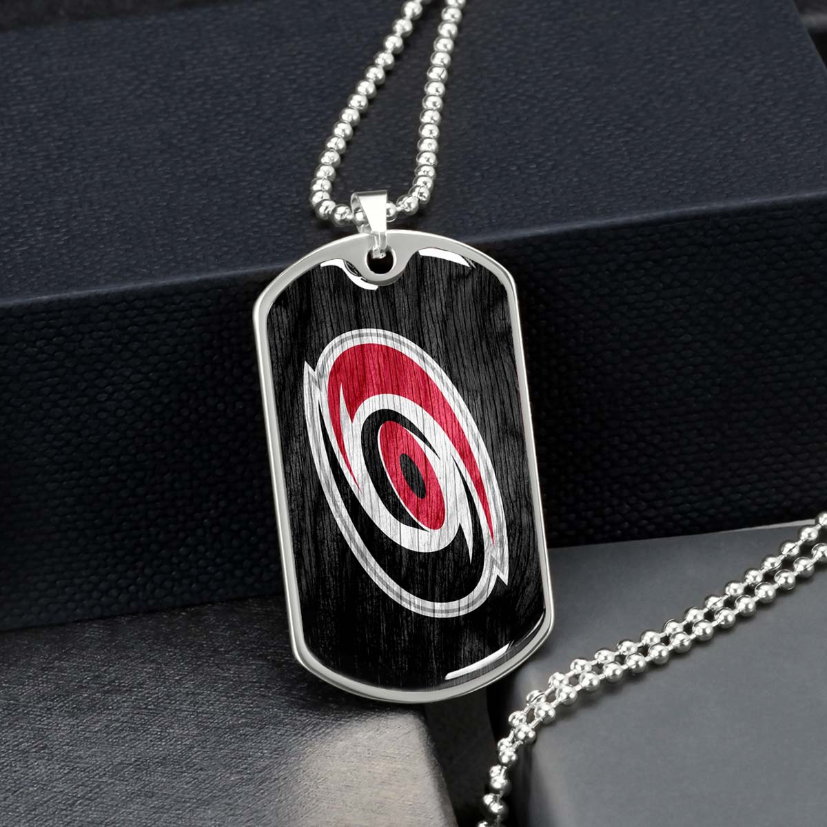 Ice Hockey - HKD004 - Carolina Hurricanes - Ice Hockey Dog Tag - Military Ball Chain - Luxury Dog Tag