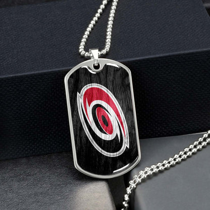 Ice Hockey - HKD004 - Carolina Hurricanes - Ice Hockey Dog Tag - Military Ball Chain - Luxury Dog Tag