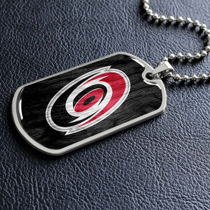 Ice Hockey - HKD004 - Carolina Hurricanes - Ice Hockey Dog Tag - Military Ball Chain - Luxury Dog Tag