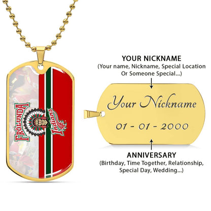 Ice Hockey - HKD006 - Frolunda Indians - FHC Golden - Ice Hockey Dog Tag - Military Ball Chain - Luxury Dog Tag