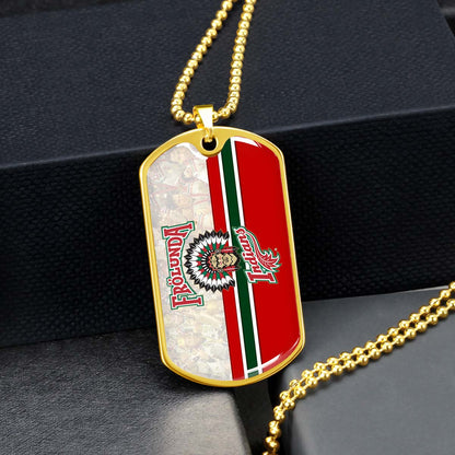 Ice Hockey - HKD008 - Frolunda Indians - FHC Golden - Ice Hockey Dog Tag - Military Ball Chain - Luxury Dog Tag