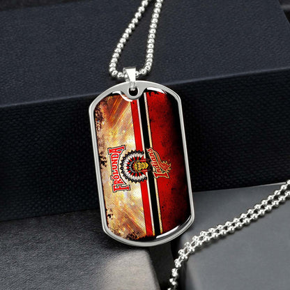 Ice Hockey - HKD009 - Frolunda Indians - FHC Golden - Ice Hockey Dog Tag - Military Ball Chain - Luxury Dog Tag