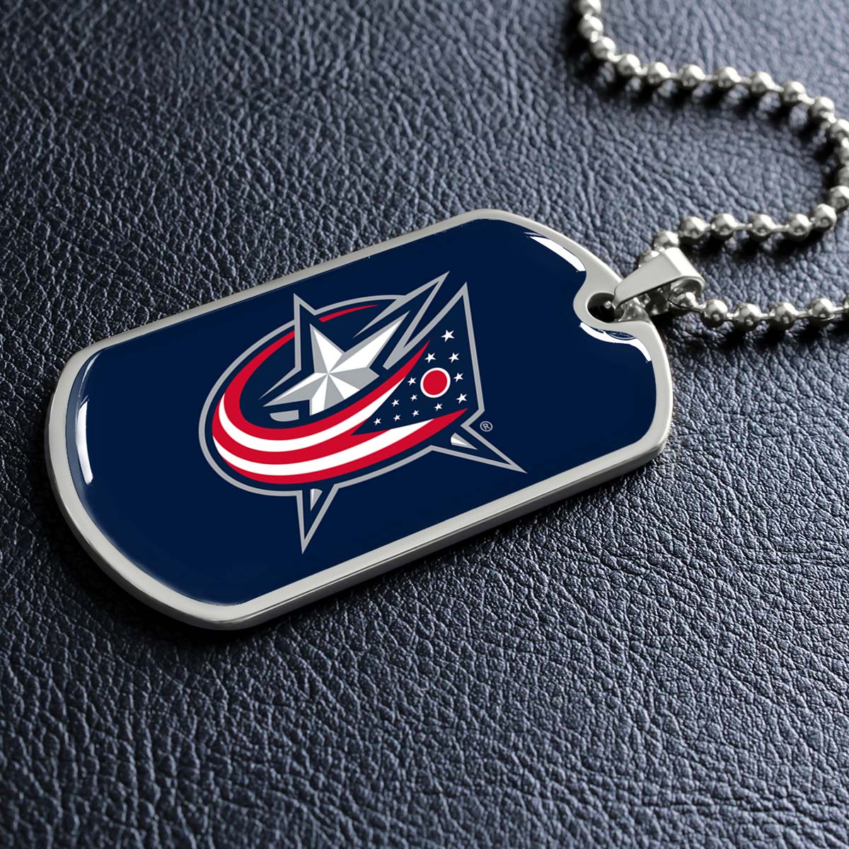 Ice Hockey - HKD022 - Columbus Blue Jackets Sports - Ice Hockey Dog Tag - Military Ball Chain - Luxury Dog Tag