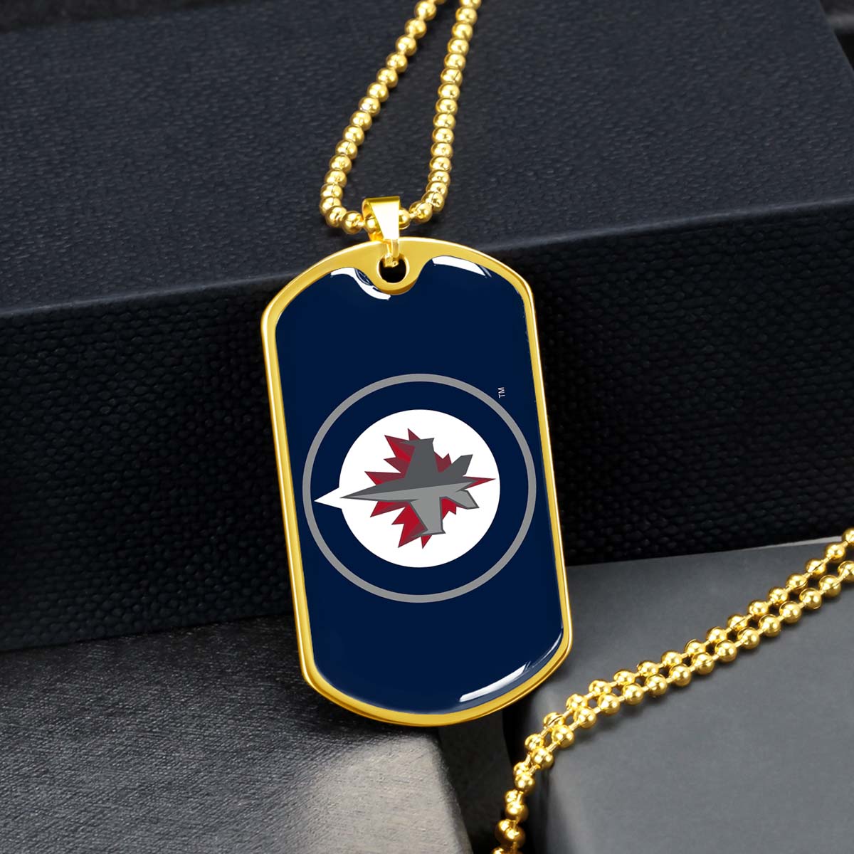 Ice Hockey - HKD030 - Winnipeg Jets Sports - Ice Hockey Dog Tag - Military Ball Chain - Luxury Dog Tag