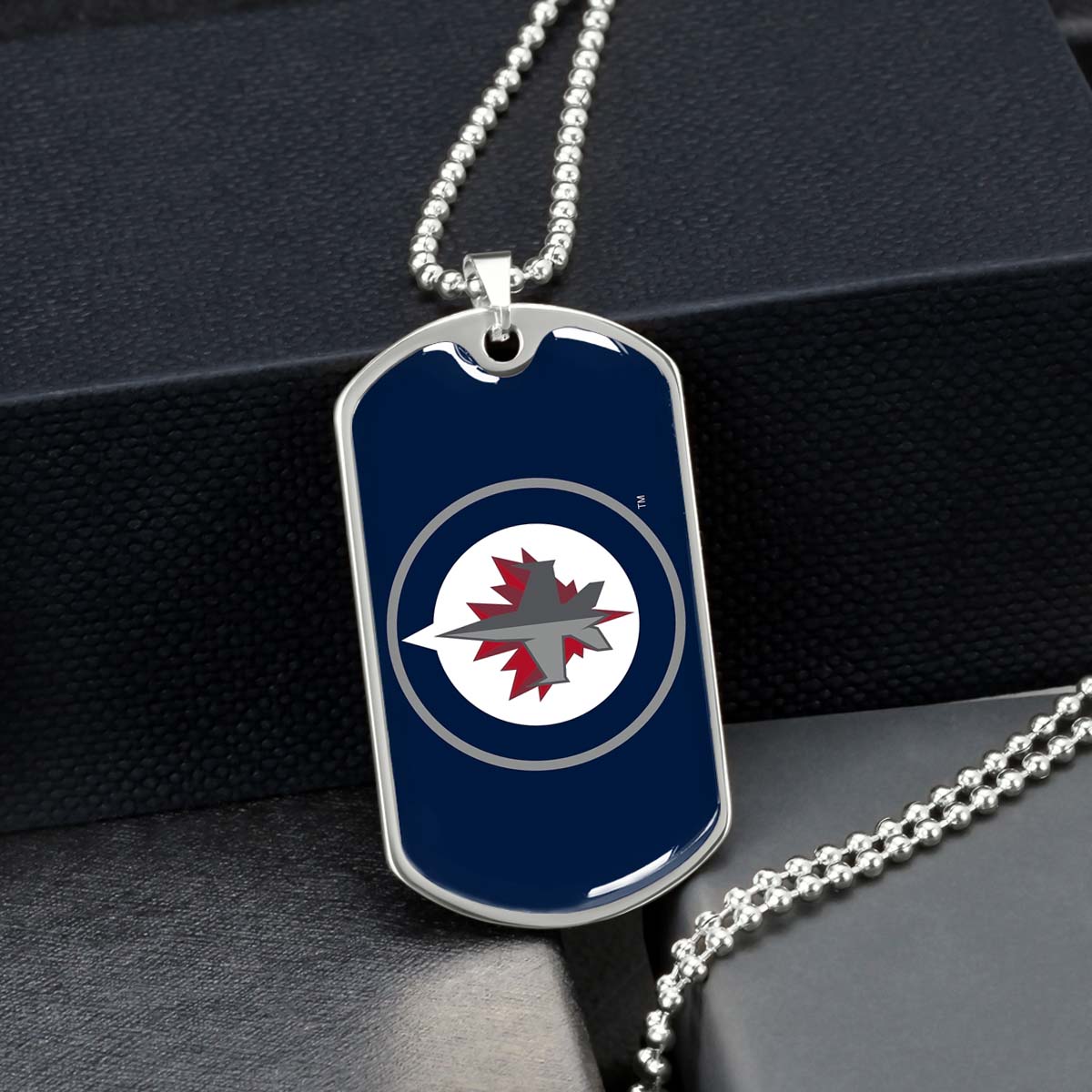 Ice Hockey - HKD030 - Winnipeg Jets Sports - Ice Hockey Dog Tag - Military Ball Chain - Luxury Dog Tag
