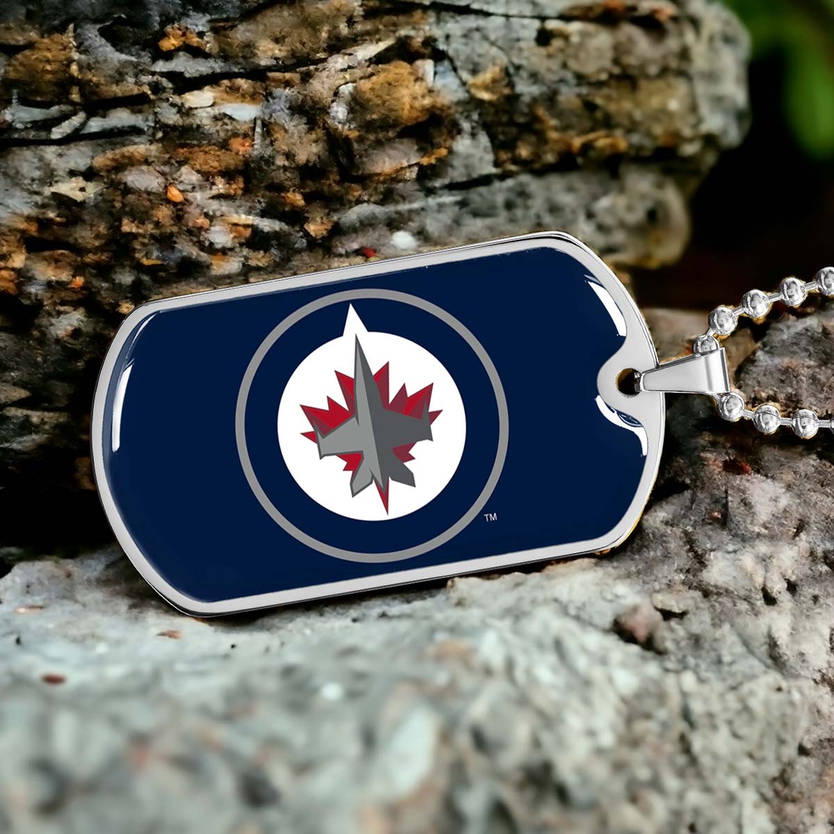 Ice Hockey - HKD030 - Winnipeg Jets Sports - Ice Hockey Dog Tag - Military Ball Chain - Luxury Dog Tag