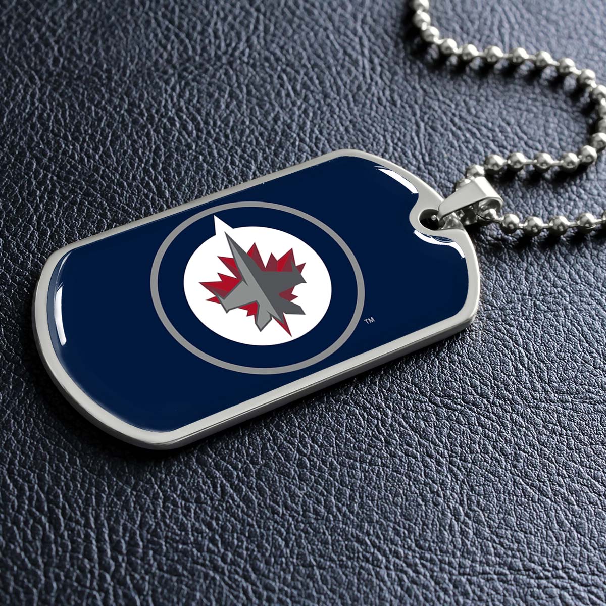 Ice Hockey - HKD030 - Winnipeg Jets Sports - Ice Hockey Dog Tag - Military Ball Chain - Luxury Dog Tag