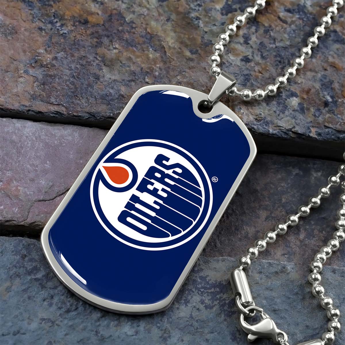 Ice Hockey - HKD031 - Bold Hockey Excellence - Ice Hockey Dog Tag - Military Ball Chain - Luxury Dog Tag