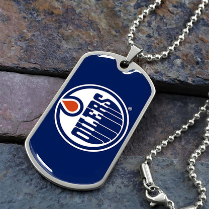 Ice Hockey - HKD031 - Bold Hockey Excellence - Ice Hockey Dog Tag - Military Ball Chain - Luxury Dog Tag