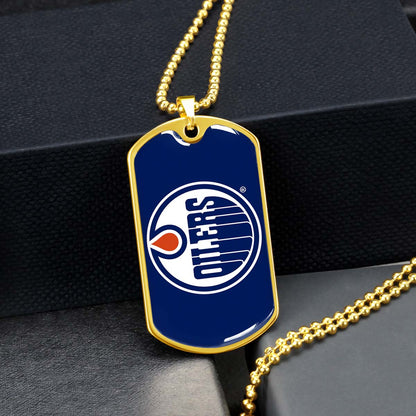Ice Hockey - HKD031 - Bold Hockey Excellence - Ice Hockey Dog Tag - Military Ball Chain - Luxury Dog Tag