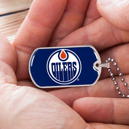 Ice Hockey - HKD031 - Bold Hockey Excellence - Ice Hockey Dog Tag - Military Ball Chain - Luxury Dog Tag