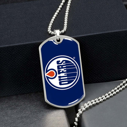 Ice Hockey - HKD031 - Bold Hockey Excellence - Ice Hockey Dog Tag - Military Ball Chain - Luxury Dog Tag