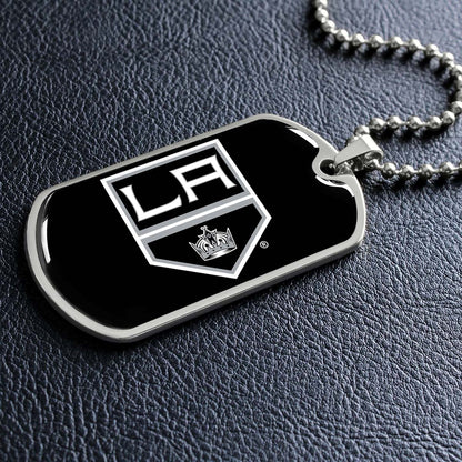 Ice Hockey - HKD033 - Los Angeles Kings - Ice Hockey Dog Tag - Military Ball Chain - Luxury Dog Tag
