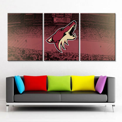 Ice Hockey Team Wall Art - IH5010 - Arizona Coyotes - Ice Hockey Team Poster - Ice Hockey Team Canvas