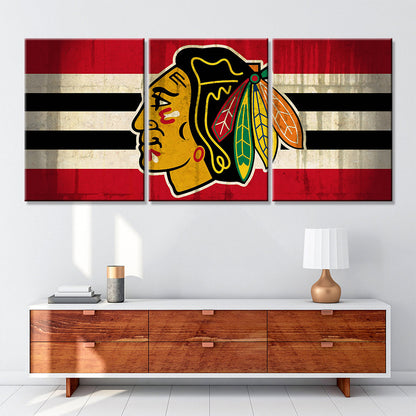 Ice Hockey Team Wall Art - IH5012 - Chicago Blackhawks - Ice Hockey Team Poster - Ice Hockey Team Canvas