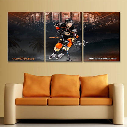 Ice Hockey Team Wall Art - IH5016 - Anaheim Ducks - Cam Fowler - Ice Hockey Team Poster - Ice Hockey Team Canvas