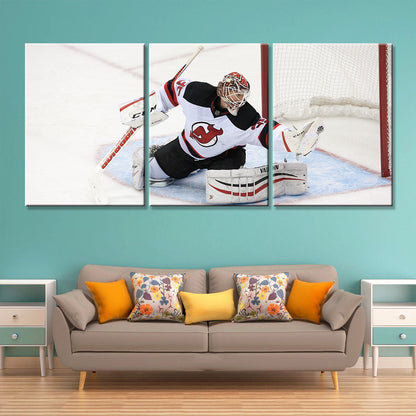 Ice Hockey Team Wall Art - IH5019 - New Jersey Devils - Cory Schneider - Ice Hockey Team Poster - Ice Hockey Team Canvas