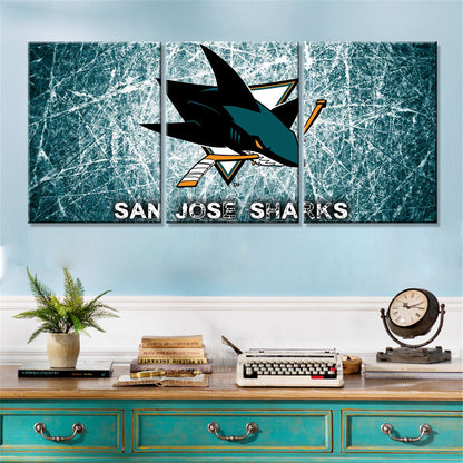 Ice Hockey Team Wall Art - IH5022 - San Jose Sharks - Ice Hockey Team Poster - Ice Hockey Team Canvas