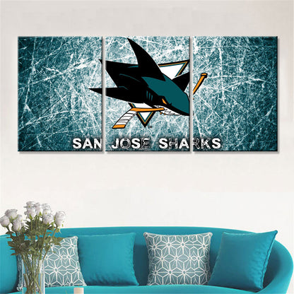 Ice Hockey Team Wall Art - IH5022 - San Jose Sharks - Ice Hockey Team Poster - Ice Hockey Team Canvas