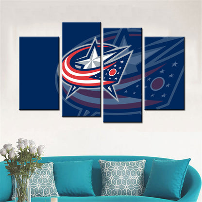 Ice Hockey Team Wall Art - IH5014 - Columbus Blue Jackets - Ice Hockey Team Poster - Ice Hockey Team Canvas