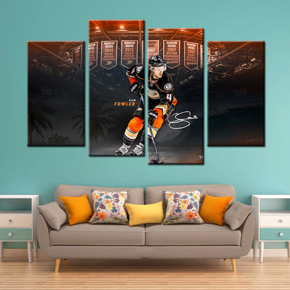 Ice Hockey Team Wall Art - IH5016 - Anaheim Ducks - Cam Fowler - Ice Hockey Team Poster - Ice Hockey Team Canvas