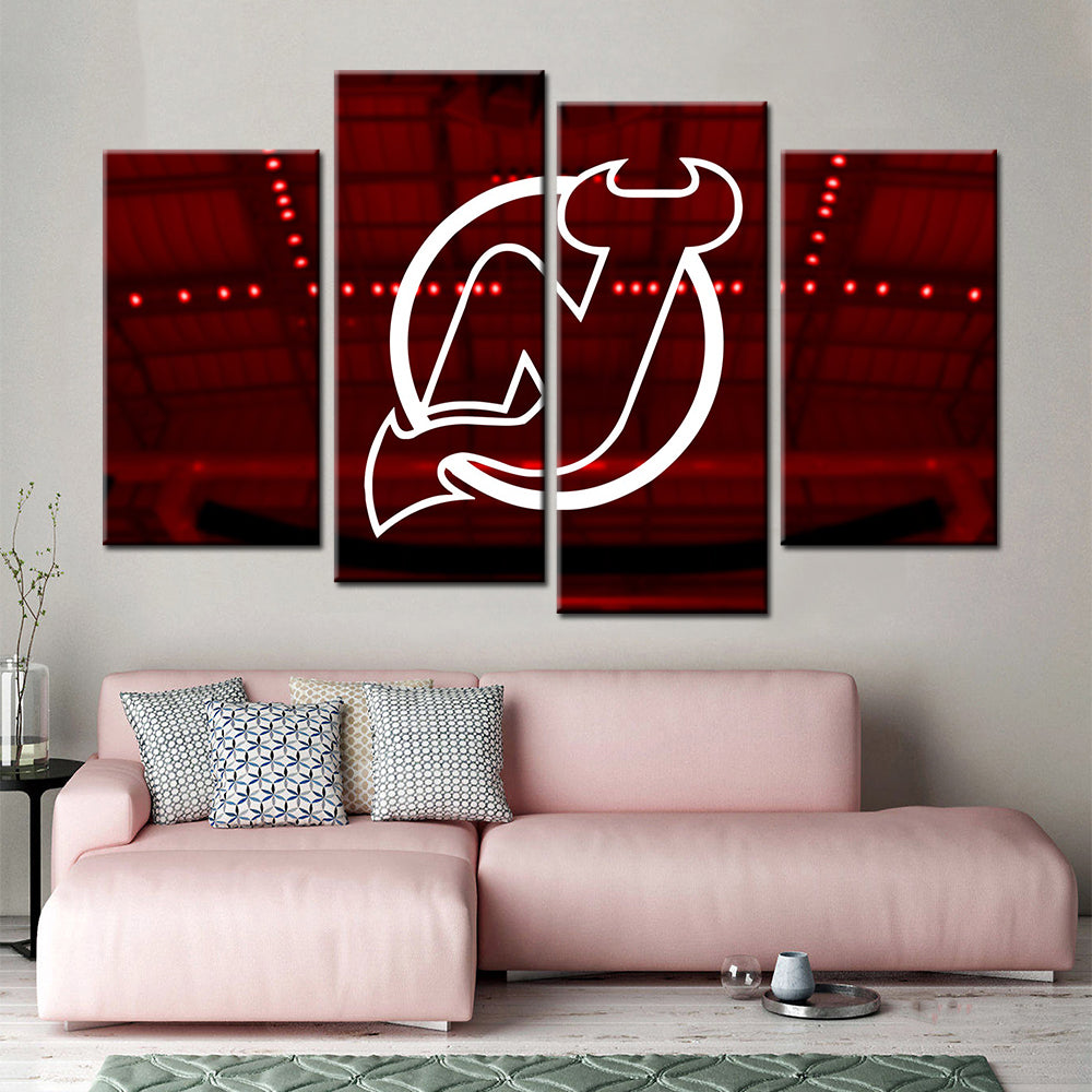 Ice Hockey Team Wall Art - IH5018 - New Jersey Devils - Ice Hockey Team Poster - Ice Hockey Team Canvas
