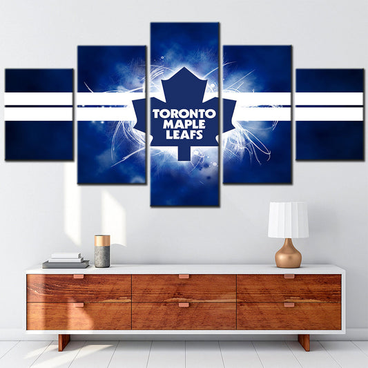 Ice Hockey Team - 5 Pieces Wall Art - IH5008 - Toronto Maple Leafs - Ice Hockey Team Poster - Ice Hockey Team Canvas