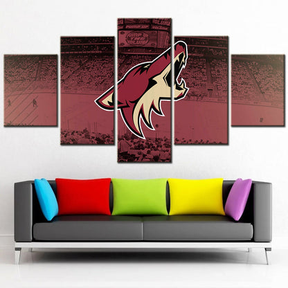 Ice Hockey Team Wall Art - IH5010 - Arizona Coyotes - Ice Hockey Team Poster - Ice Hockey Team Canvas