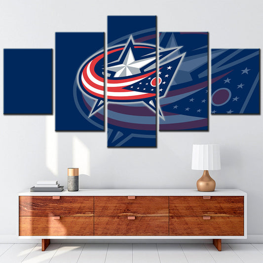 Ice Hockey Team Wall Art - IH5014 - Columbus Blue Jackets - Ice Hockey Team Poster - Ice Hockey Team Canvas