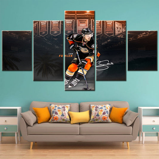 Ice Hockey Team Wall Art - IH5016 - Anaheim Ducks - Cam Fowler - Ice Hockey Team Poster - Ice Hockey Team Canvas