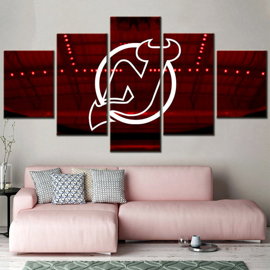Ice Hockey Team Wall Art - IH5018 - New Jersey Devils - Ice Hockey Team Poster - Ice Hockey Team Canvas