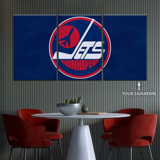 Ice Hockey Team Wall Art - IH5025 - Winnipeg Jets Sports - Ice Hockey Team Poster - Ice Hockey Team Canvas