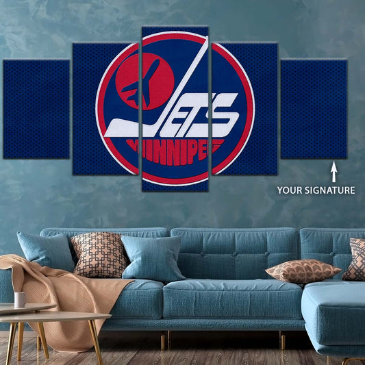 Ice Hockey Team Wall Art - IH5025 - Winnipeg Jets Sports - Ice Hockey Team Poster - Ice Hockey Team Canvas