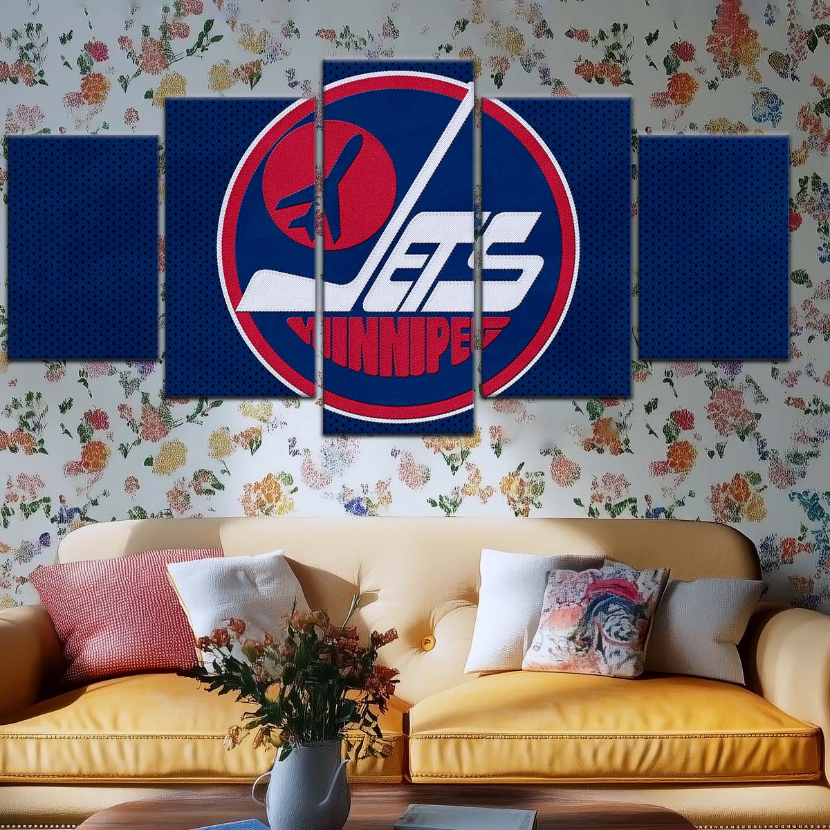 Ice Hockey Team Wall Art - IH5025 - Winnipeg Jets Sports - Ice Hockey Team Poster - Ice Hockey Team Canvas