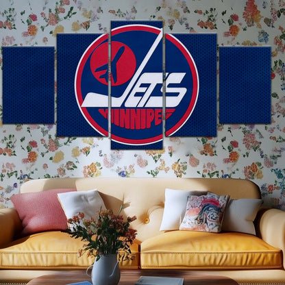Ice Hockey Team Wall Art - IH5025 - Winnipeg Jets Sports - Ice Hockey Team Poster - Ice Hockey Team Canvas