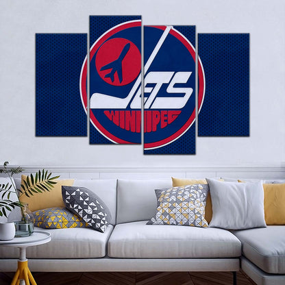 Ice Hockey Team Wall Art - IH5025 - Winnipeg Jets Sports - Ice Hockey Team Poster - Ice Hockey Team Canvas