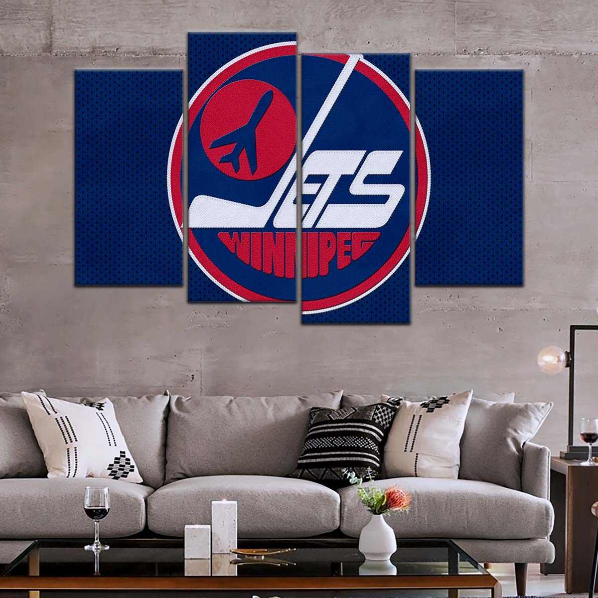 Ice Hockey Team Wall Art - IH5025 - Winnipeg Jets Sports - Ice Hockey Team Poster - Ice Hockey Team Canvas