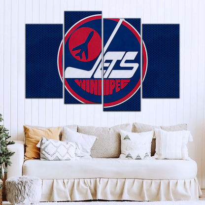 Ice Hockey Team Wall Art - IH5025 - Winnipeg Jets Sports - Ice Hockey Team Poster - Ice Hockey Team Canvas