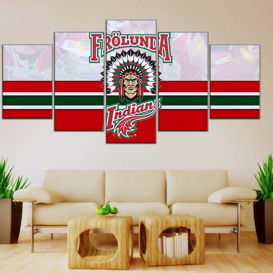 Ice Hockey Team Wall Art - IH5029 - Frolunda Indians - FHC Golden - Ice Hockey Team Poster - Ice Hockey Team Canvas